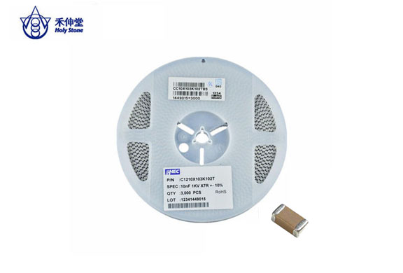 HEC/禾伸堂C1808N102K502TEX 1808 102/1000pF 5000V 10% NPO陶瓷貼片電容 高壓貼片電容參數(shù)介紹